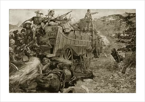 The Matabele War, 1893: Attack on the Laager of Wagons on the Imbembezi River