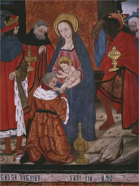 Adoration of the Magi, panel from the Church San Andres of Tortura