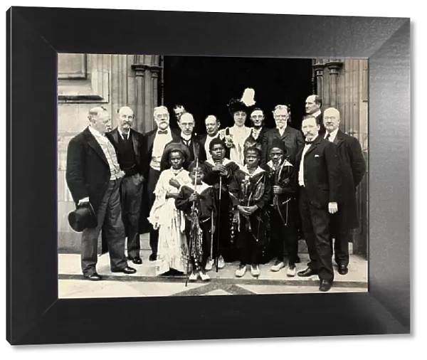 African Pygmies at the House of Commons, London, 29th June 1905 (gelatin silver print)