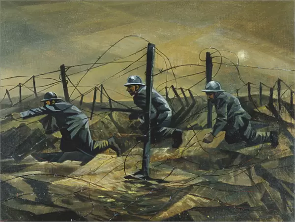 In the Trenches, 1917 (oil on canvas)