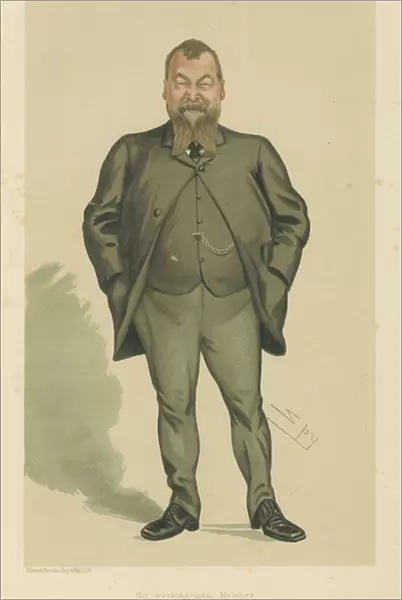 Mr Henry Broadhurst (colour litho)