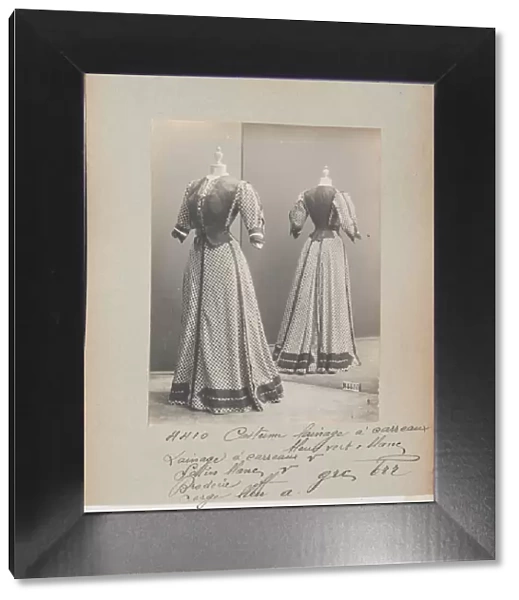 Album Page: House of Worth, Costume, 1906-07 (b  /  w photo)