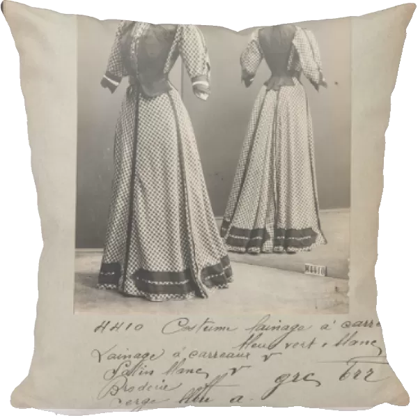 Album Page: House of Worth, Costume, 1906-07 (b  /  w photo)