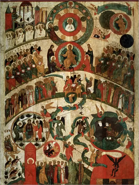 Last Judgement, Novgorod Icon (tempera on wood)