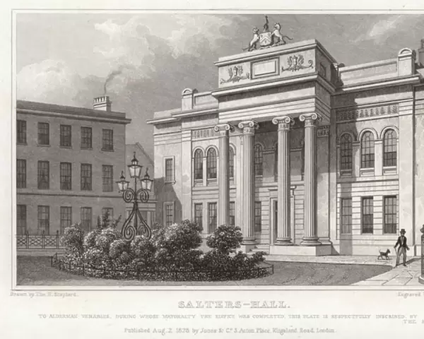 Salters Hall on St. Swithins Lane (engraving)