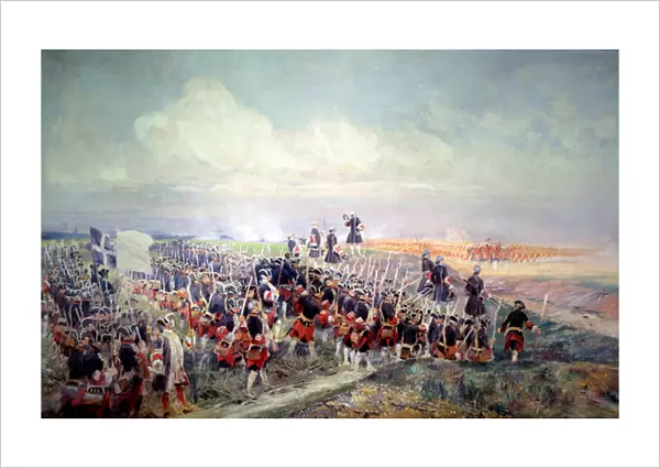 Salvation before the Battle of Fontenoy on 11  /  05  /  1745 Painting by Edouard Detaille