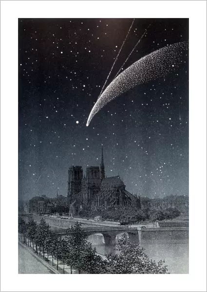 La comet de Donati, vue a Paris 04  /  10  /  1858 - in 'Le Ciel'
