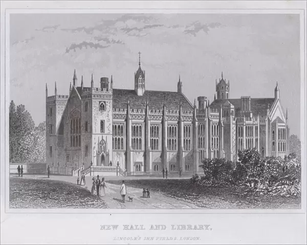 New Hall and Library, Lincolns Inn Fields, London (engraving)