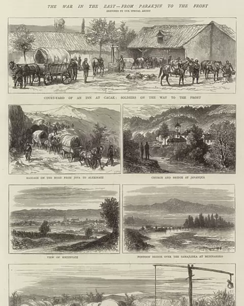 The War in the East, from Parakjin to the Front (engraving)
