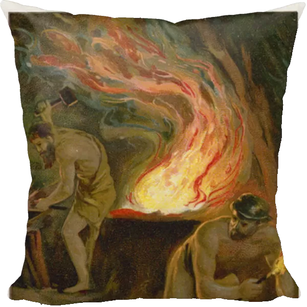 Prometheus stealing fire from the Gods (chromolitho)