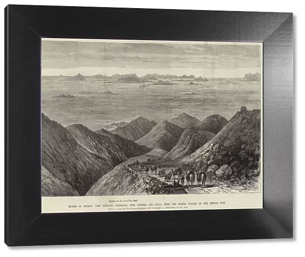Plains of Kadani, View towards Candahar, over Chaman and Gatai, from the Signal Station on the Khojak Pass (engraving)
