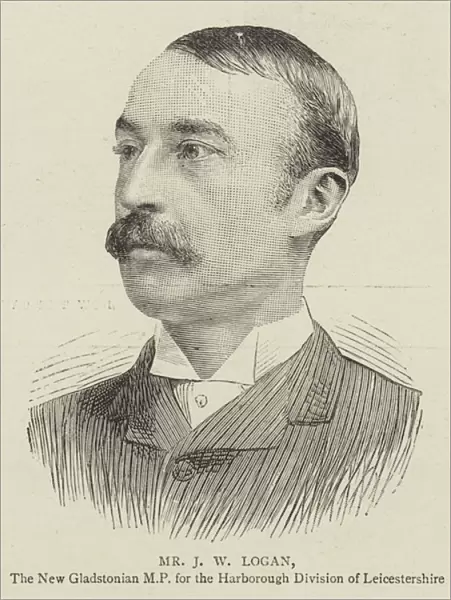 Mr J W Logan (engraving)