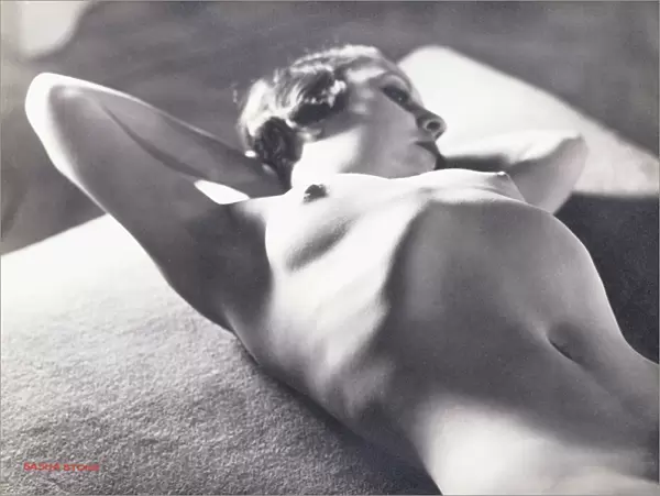 Nude (Reclining with Hands behind Head), 1930 (gelatin silver print)