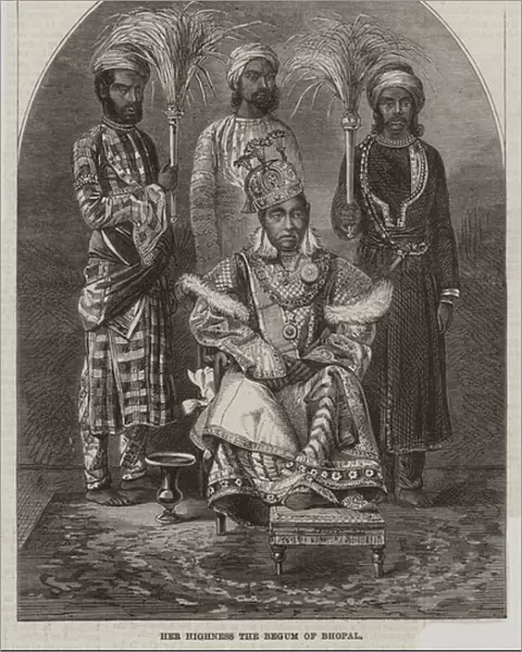 Her Highness the Begum of Bhopal (engraving)