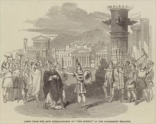 Scene from the New Extravaganza of 'The Sphinx, 'at the Haymarket Theatre (engraving)