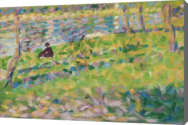 Landscape, Seated Man (study for Sunday Afternoon on the Island of La Grande