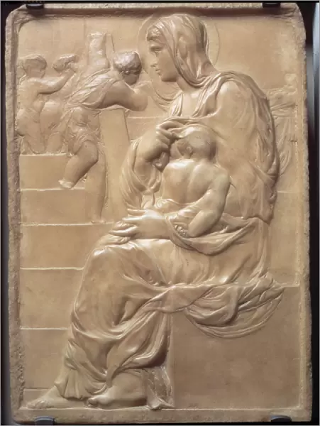 The Madonna of the Stairs (Madonna della Scala) - low relief