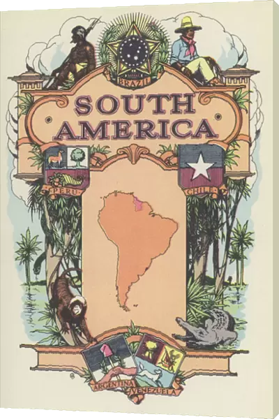 South America (colour litho)