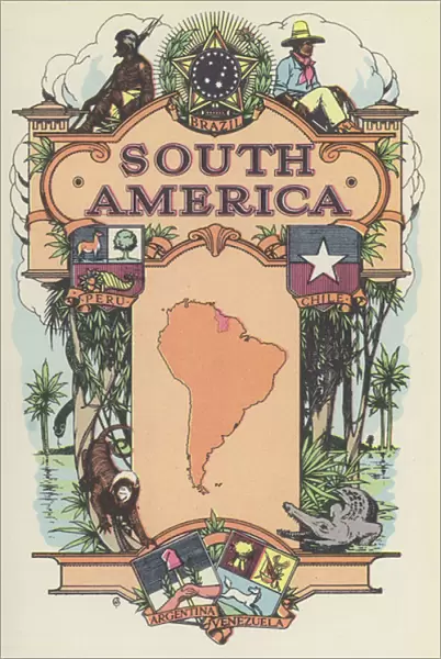 South America (colour litho)