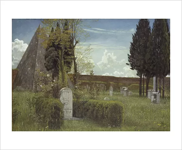 The Grave of Keats, 1873 (w  /  c on paper)