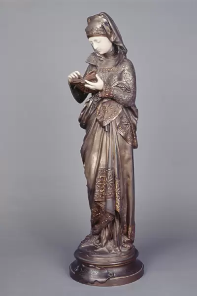 The Reader (ivory and bronze sculpture)