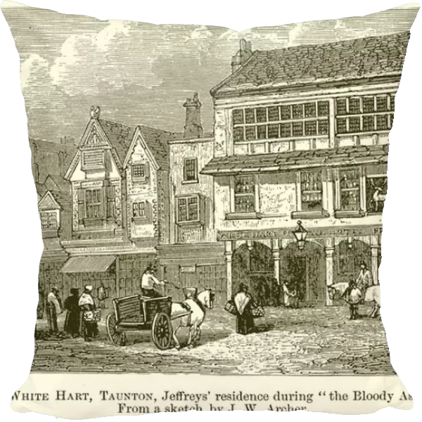 The White Hart, Taunton, Jeffreys Residence during 'the Bloody Assizes'(engraving)