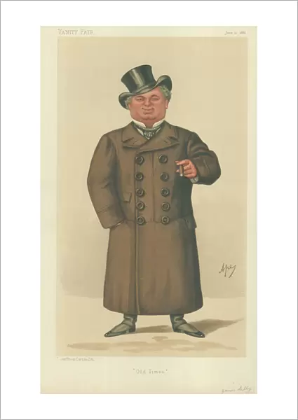 James Selby, Old Times, 12 June 1886, Vanity Fair cartoon (colour litho)
