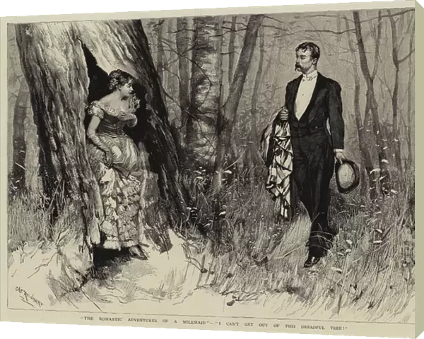 'The Romantic Adventures of a Milkmaid', 'I can t get out of this Dreadful Tree!'(engraving)
