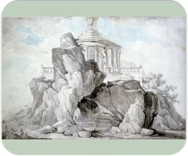 Project for an artificial mountain in honour of the Festival of Reason to erected in a