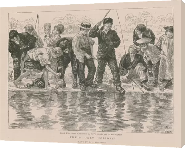 East end boys enjoying a days sport on Blackheath (engraving)