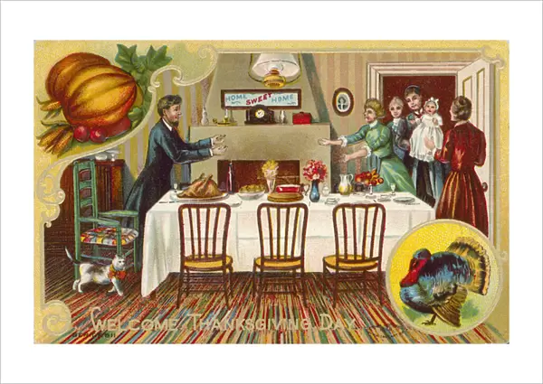 Thanksgiving card (chromolitho)