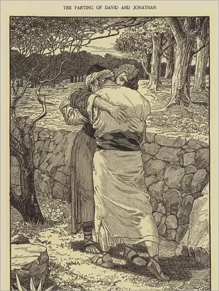 The parting of David and Jonathan (engraving)