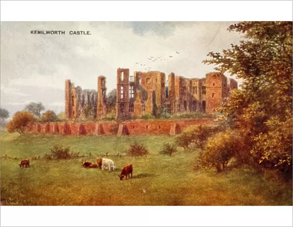Kenilworth Castle (colour litho)