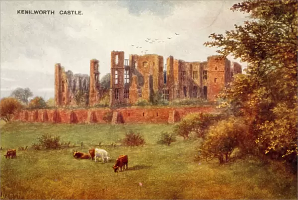 Kenilworth Castle (colour litho)
