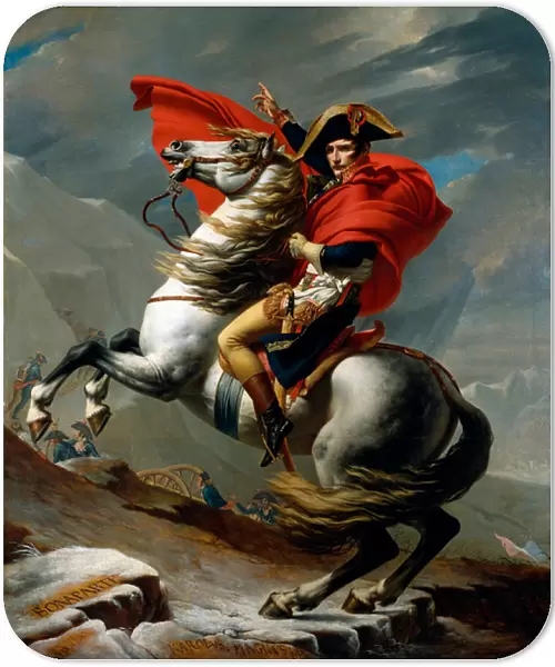 Napoleon Crossing the Alps, May 1800, 1802-03 (oil on canvas)