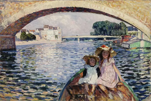 Young Girls on a Barge; Jeunes Filles en Barques, 1903 (oil on canvas)