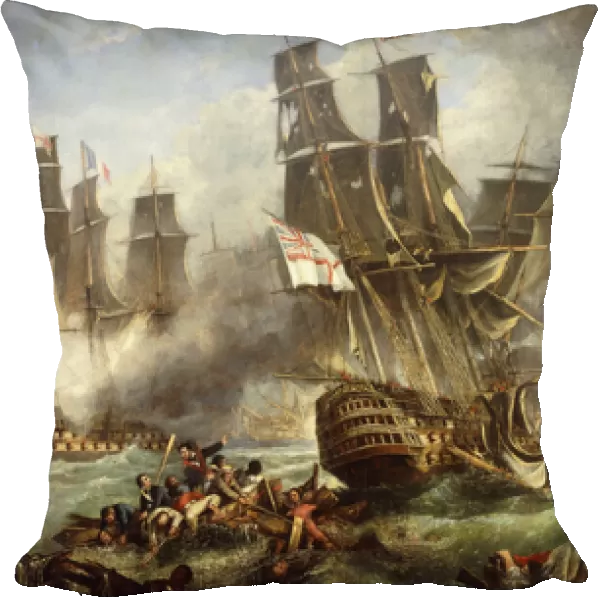 The Battle of Trafalgar, (oil on canvas)