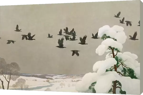 Crows in Winter, 1941 (oil on canvas)