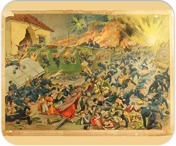 La bataille a Tchortkiv (Tchertkov) 1914 - The Battle at Czortkow par Anonymous