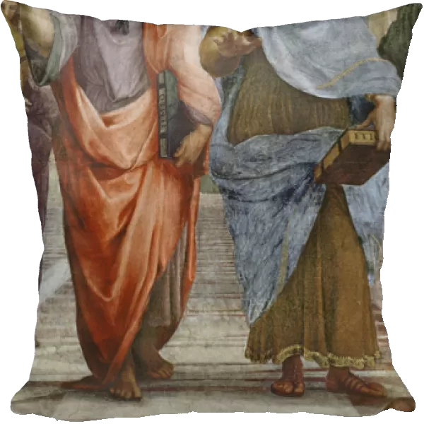 Aristotle and Plato: detail of School of Athens, 1510-11 (fresco) (detail of 472)