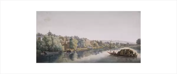 The Thames At Richmond, 1770-1780 (w  /  c on paper)