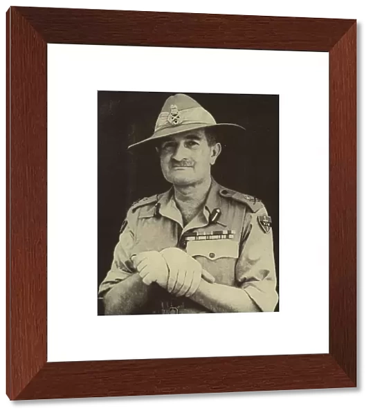 William Slim, British general who commanded the 14th Army fighting the Japanese in the Burma campaign, World War II, 1943-1945 (b  /  w photo)