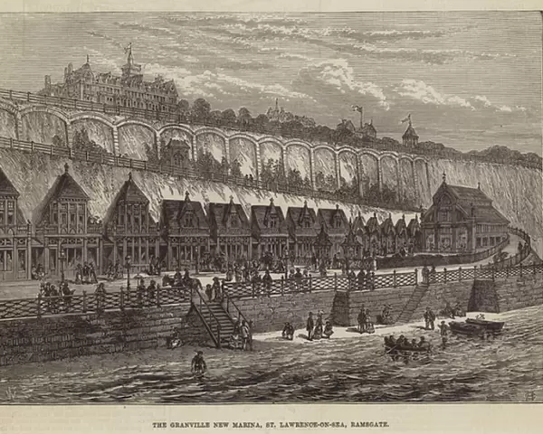 The Granville New Marina, St Lawrence-on-Sea, Ramsgate (engraving)