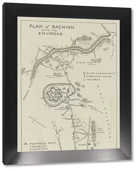 Plan of Bacninh with its Environs (engraving)