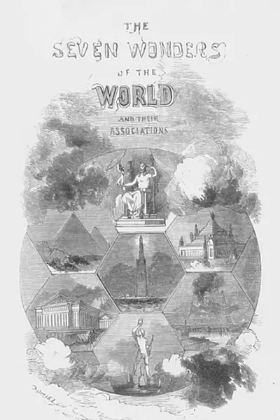 Frontispiece for The Seven Wonders of the World (engraving)
