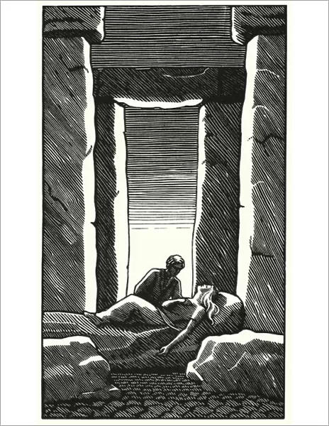 Illustration for Tess Of The D Urbervilles by Thomas Hardy (engraving)