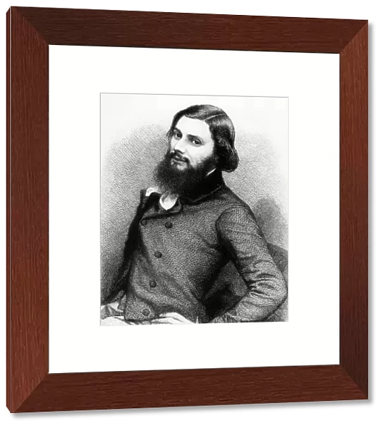 Portrait of a Young Gustave Courbet, c. 1840s (engraving)
