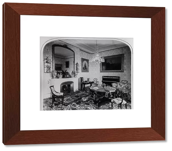 The Ladies Drawing Room, Osborne House (b  /  w photo)