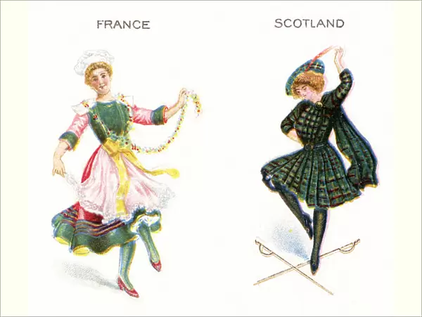 The Auld Alliance, France and Scotland, 1915 (colour litho)