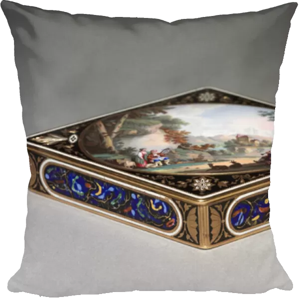Box, early 1800s (gold & enamel)